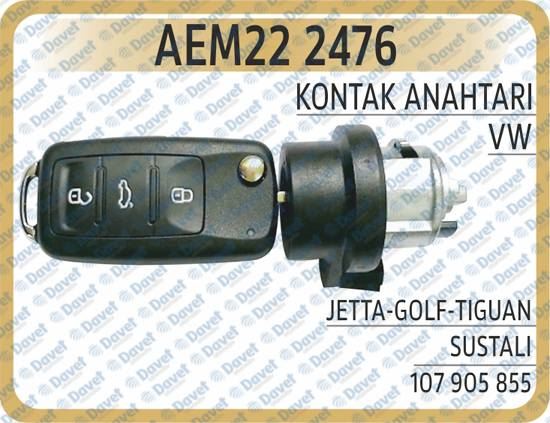 AEM 222476 Kontak Anahtari Jetta-Golf-Tiguan Sustali